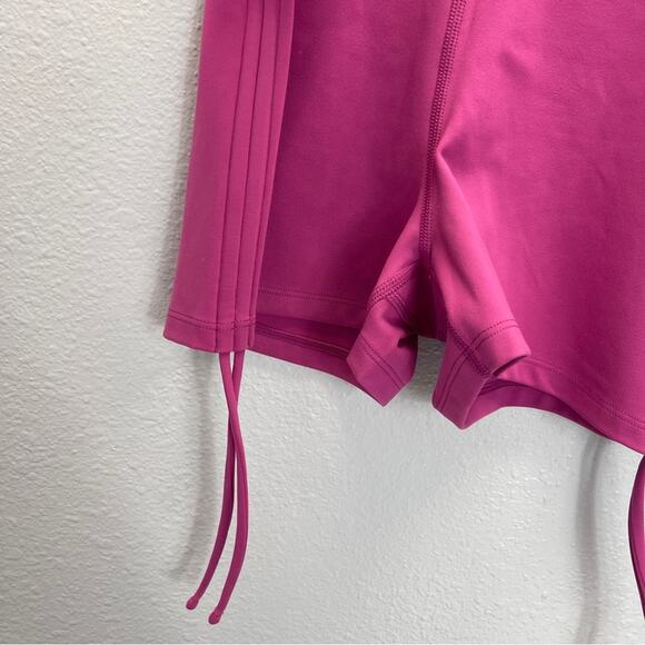 L*Space Active Shorts Side Tie Channing Short Bae Berry - Picture 3 of 9